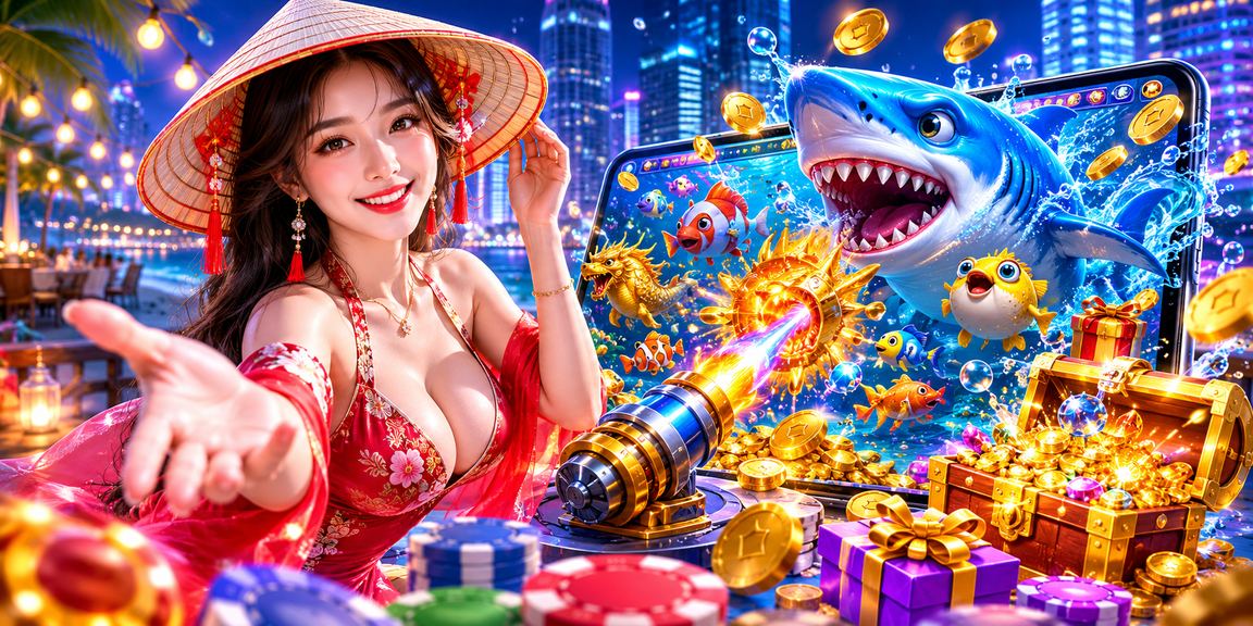 Người chơi tại Hà Nội tham gia game bắn cá trực tuyến trong không gian truyền thống với nón lá