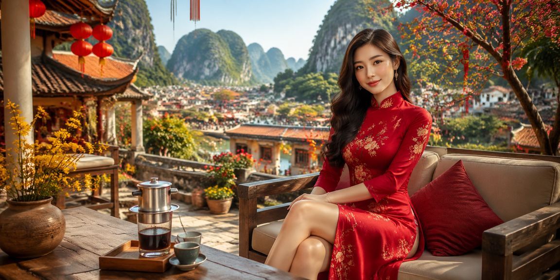 Người dùng tại Ninh Bình tra cứu kết quả xổ số và lịch xổ tuần trên điện thoại trong quán cà phê